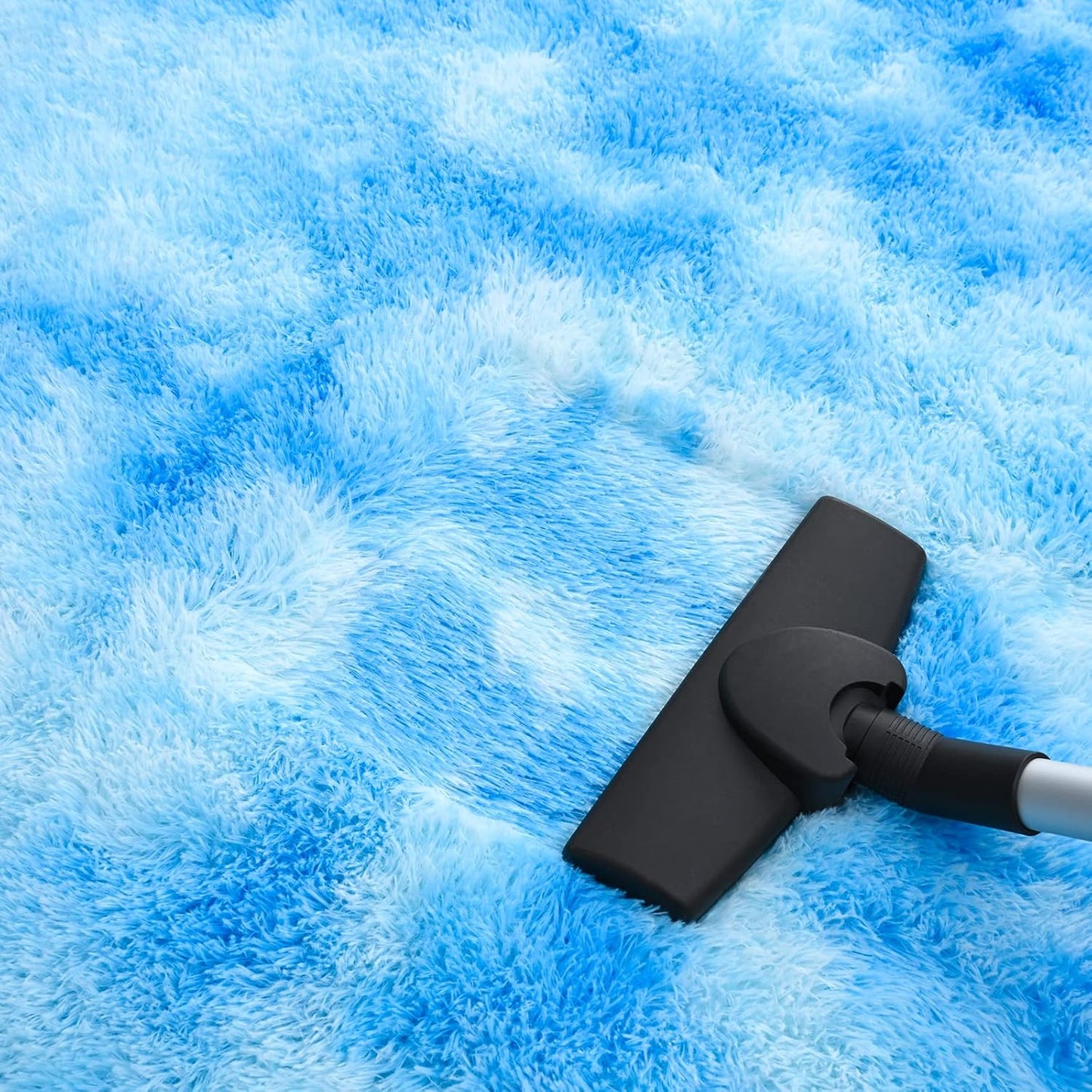 Shaggy Rugs Abstract Carpets Modern Fuzzy Rugs, 4 X 6 Feet Area Rug for Bedroom Livingroom, Nursery Rugs for Boys Girls Room,Blue Carpet Non-Slip Rectangle Rugs Bedside Rug Home Decor