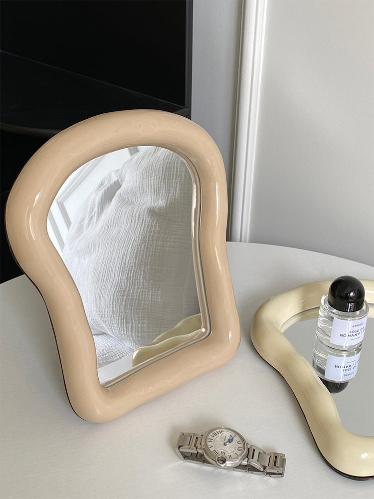 Irregular Toast-Shaped Mirror