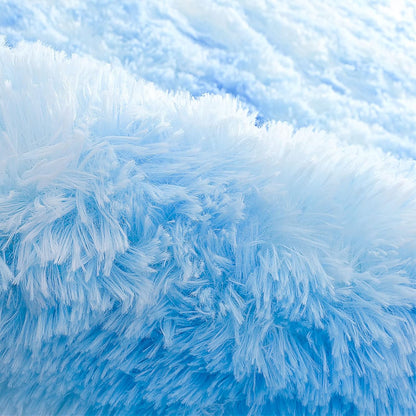 Shaggy Rugs Abstract Carpets Modern Fuzzy Rugs, 4 X 6 Feet Area Rug for Bedroom Livingroom, Nursery Rugs for Boys Girls Room,Blue Carpet Non-Slip Rectangle Rugs Bedside Rug Home Decor