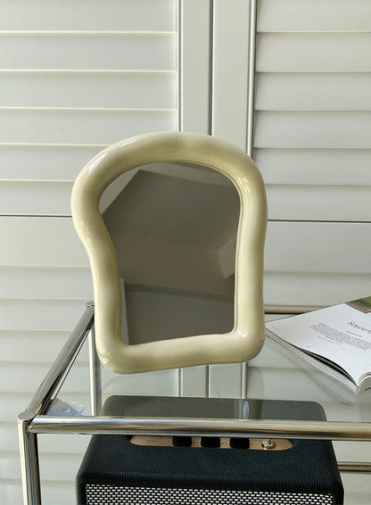 Irregular Toast-Shaped Mirror