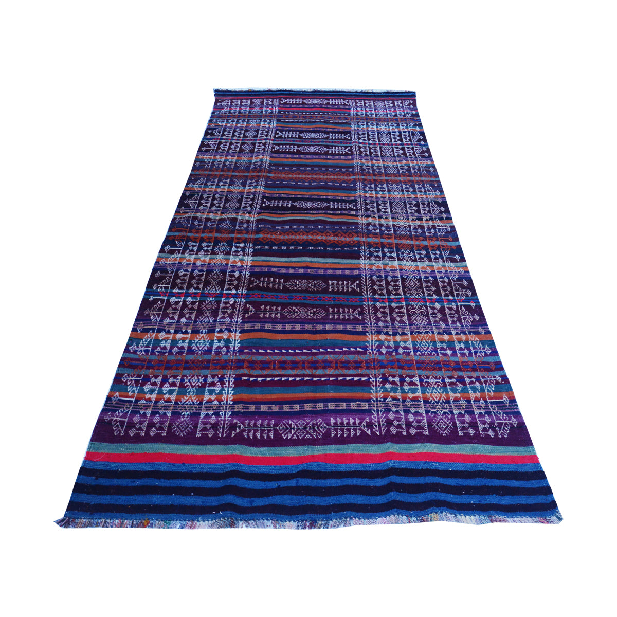 Baluch- Soumak- Wine -Berry -Vintage -Rug