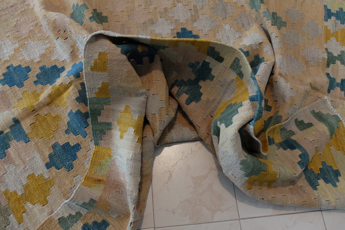 abstract afghan kilim